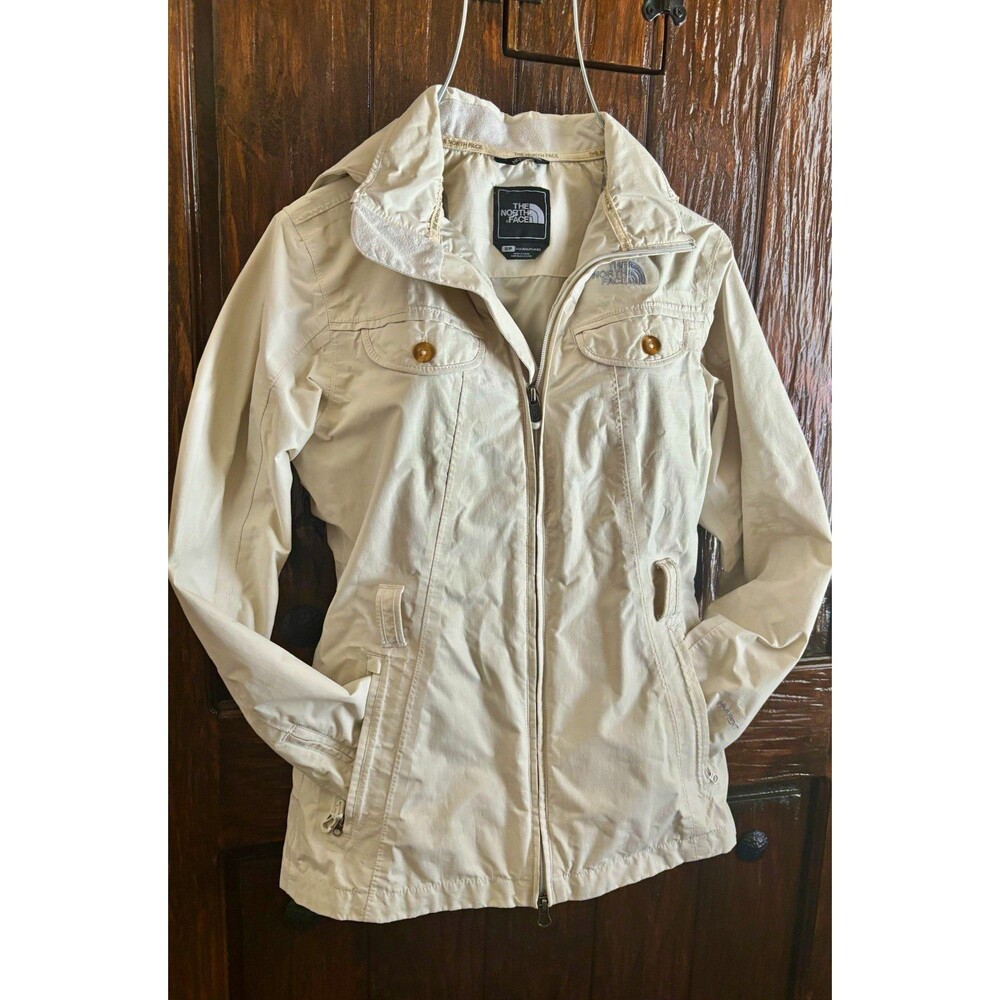 The North Face HyVent Women’s Beige Full Zip Water Resistant Jacket P/S